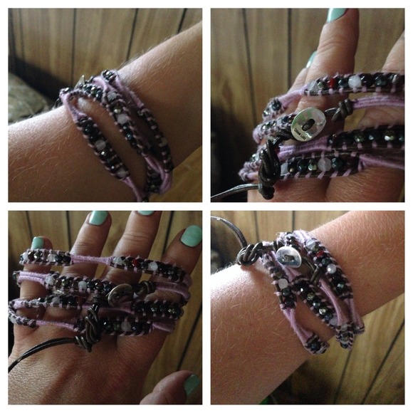 Chan luu wrap bracelet with gemstones
