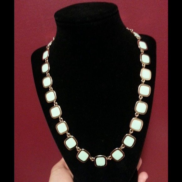 Teal square necklace - Picture 1 of 1