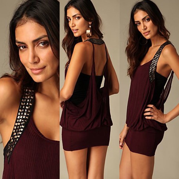 SOLD IN BUNDLE / Free People Stud Strap Mini Dress - Picture 2 of 4
