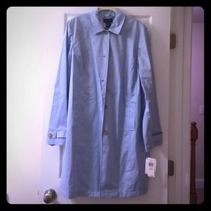 Charter club light blue NWT rain coat XL