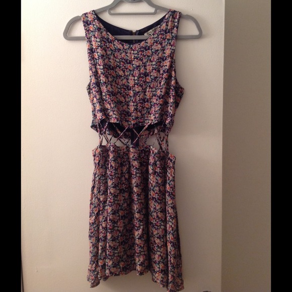 Nasty Gal floral cage dress