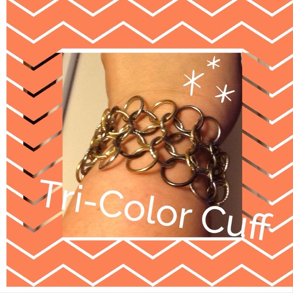 New Tri-Color Cuff Bracelet