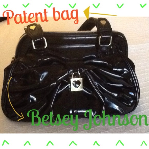 New Betsey Johnson Patent Handbag