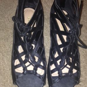 Cut out strappy wedges