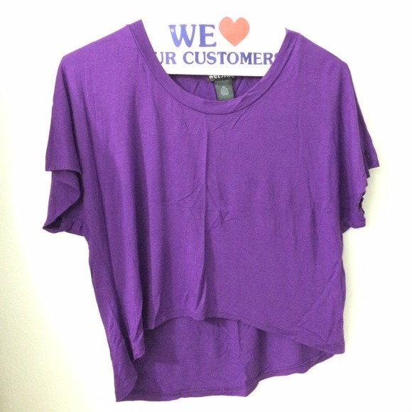 Purple crop top