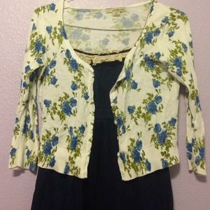 Urban outfitters dress with Forever 21 cardigan.