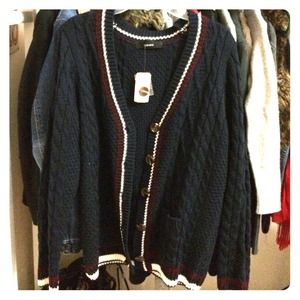 Slouchy Navy Cardigan