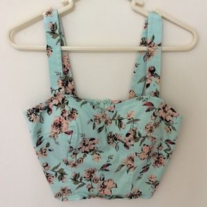 Floral Print Bustier