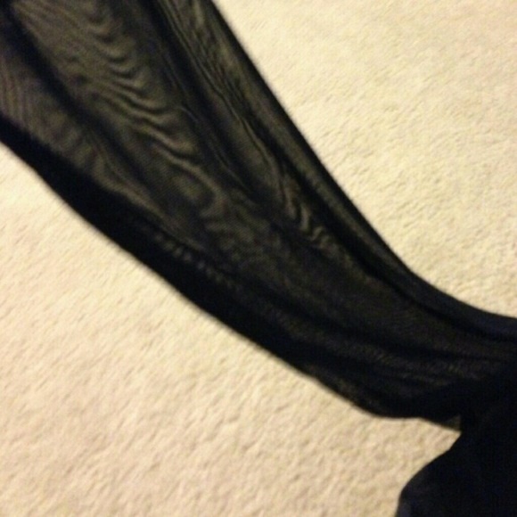 BUNDLED! ♡SALE♡ Black Chiffon Romper Playsuit - Picture 4 of 4