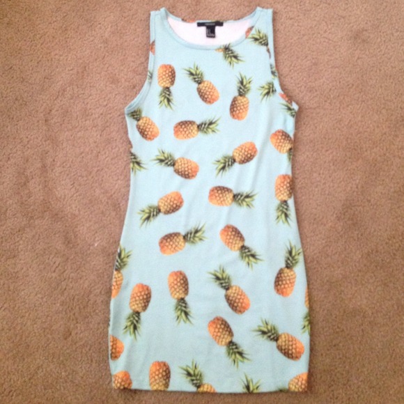 SOLD | Pineapple Bodycon Dress