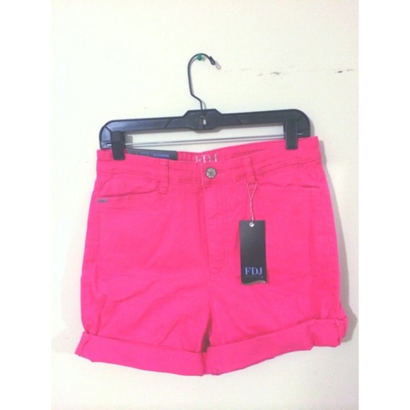 Bright Pink Super High Waist Shorts NWT
