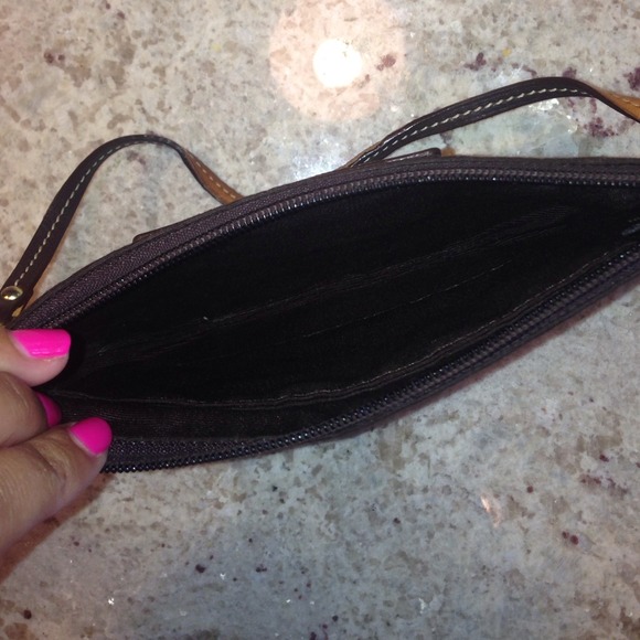 SOLD Coach Brown Wristlet - Picture 3 of 4