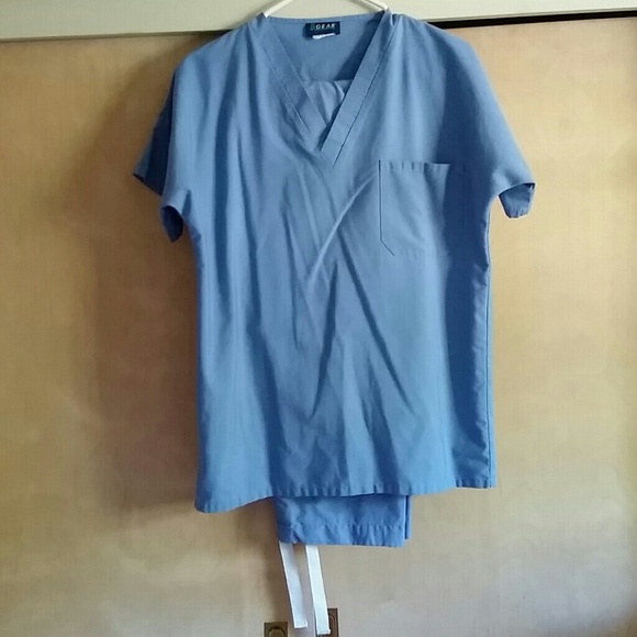 Blue scrubs