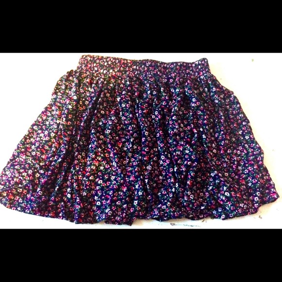 Woven Floral Skirt