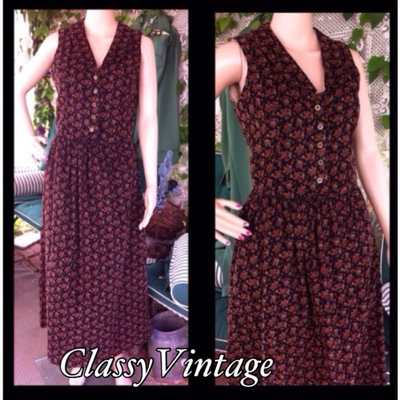 Vintage Dresses & Skirts - 1970's vintage pin whale corduroy set.