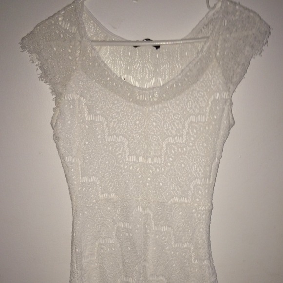 White lace dress