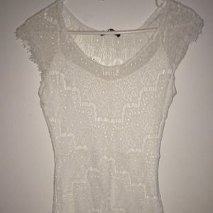 White lace dress