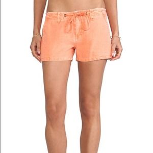 Sanctuary Linen Surf Short in grapefruit