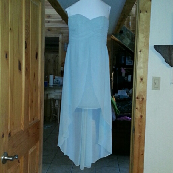 Mint green hi/lo dress