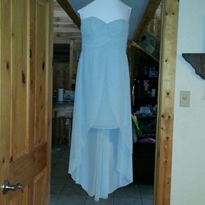 Mint green hi/lo dress