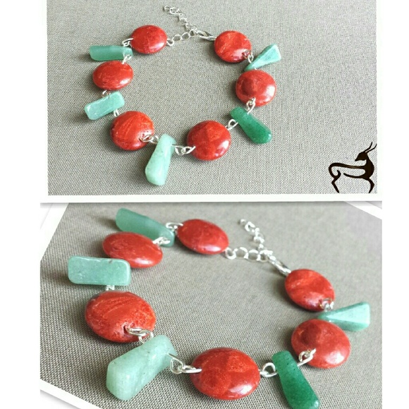Sponge Coral Puffed Beads Bracelet!