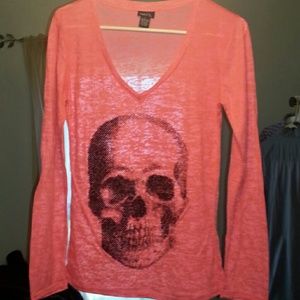 Long sleeve skull shirt