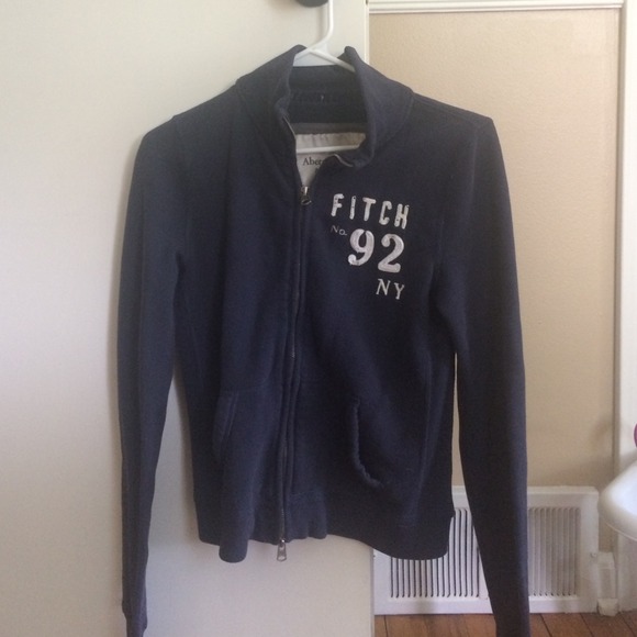 Abercrombie and Fitch super cute navy zip up!