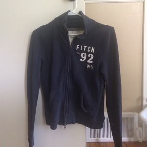 Abercrombie and Fitch super cute navy zip up!