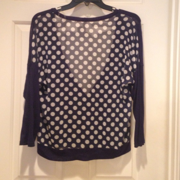 Navy blue button up sweater - Picture 2 of 2