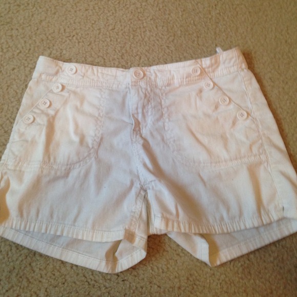 White Arizona jean shorts.
