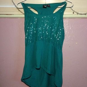 Green shirt w/ sparkles