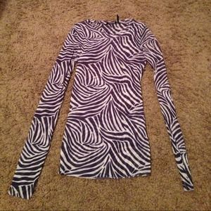 Guess zebra print shirt