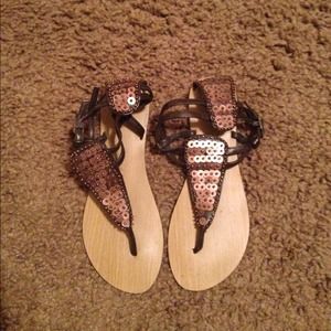 Brown sandals