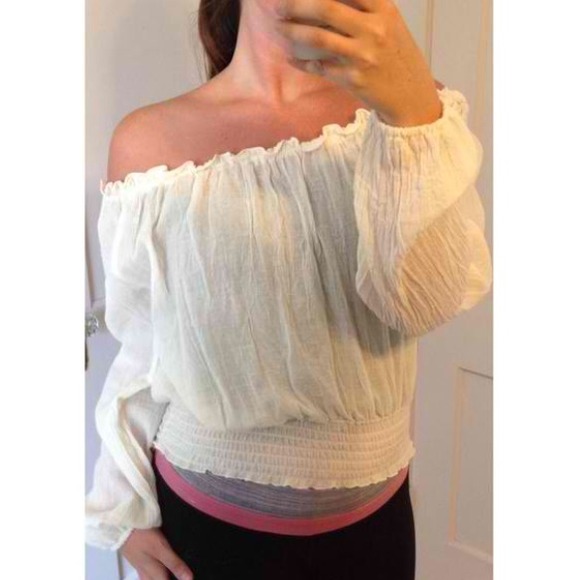 Off Shoulder Boho Top NWOT - Picture 1 of 2
