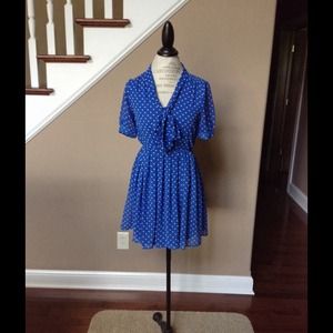 Blue Polka Dot Dress
