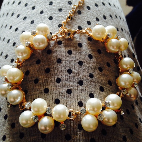 Pearl  & Rhinestone Bracelet