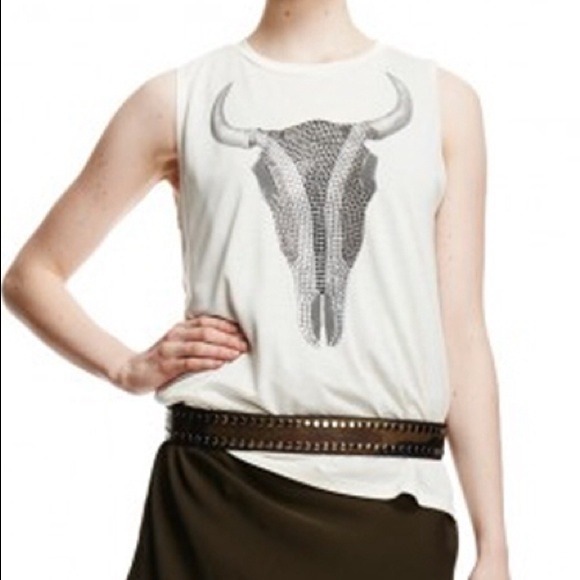 haute Hippie vintage bull skull tank