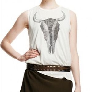 haute Hippie vintage bull skull tank