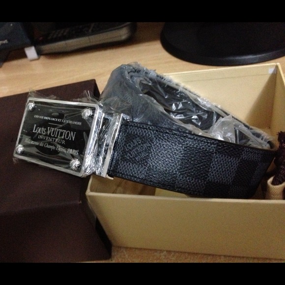 LV Inventeur Damier Graphite Reversible belt - Picture 2 of 4