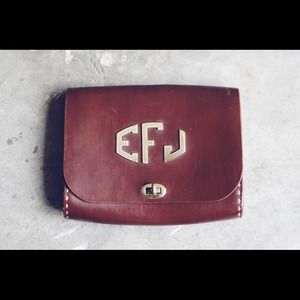 Vintage Leather Clutch by Thom Hird