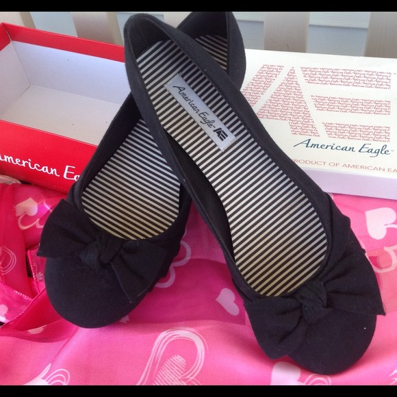 American Eagle Black Flats