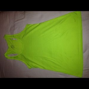 Neon green Nike flow tank top