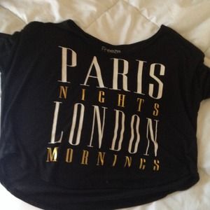 "Paris Nights London Mornings" shirt