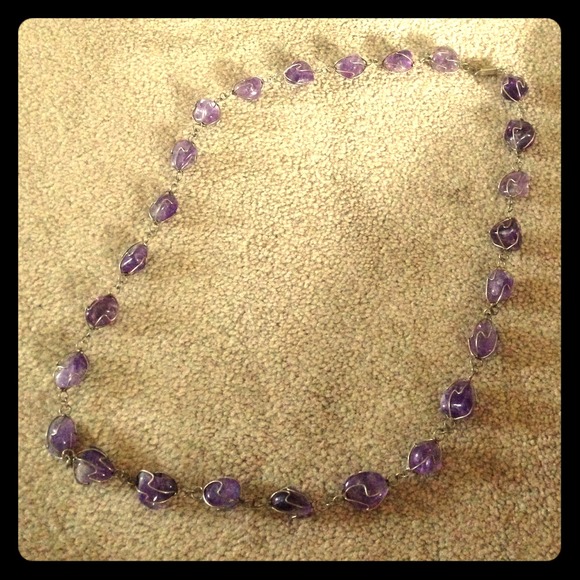Amethyst sterling silver Necklace