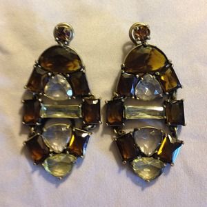 Drop crystal earrings