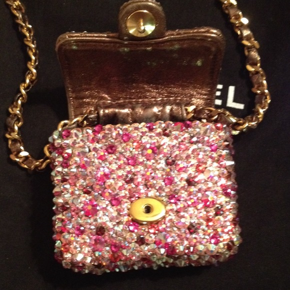 Authentic Chanel Super Mini Crystal Flap Bag. RARE - Picture 4 of 4