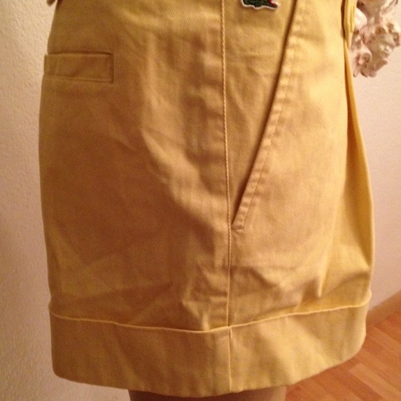 Yellow Lacoste Short - Picture 2 of 3