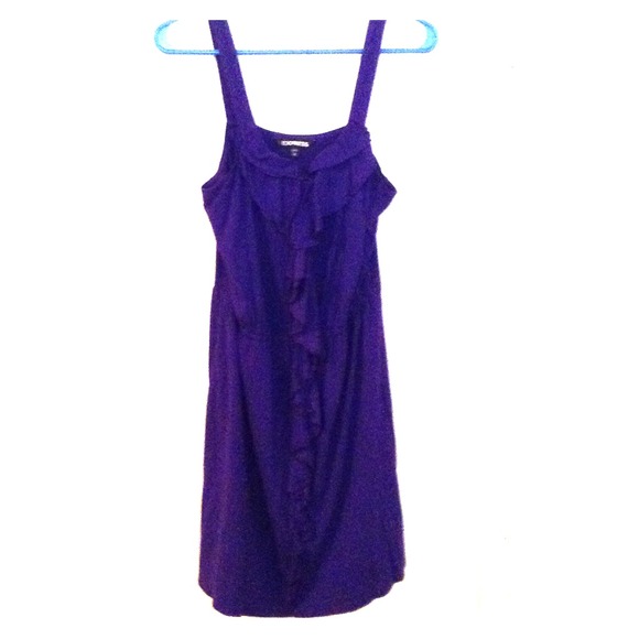 Modern purple cocktail dress