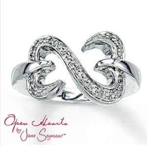 Open Heart Ring Diamond