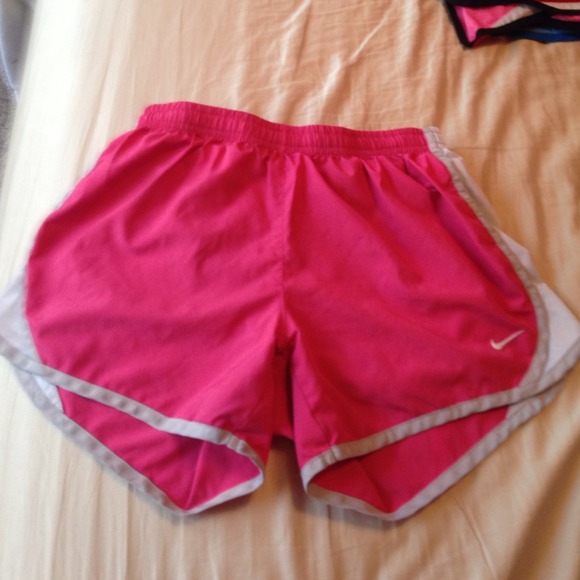 Pink nike tempo shorts